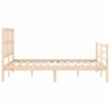 vidaXL Cadre de lit sans matelas 140x190 cm bois massif