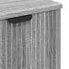 vidaXL Ensemble de mobilier de salle de bain 3 pcs Sonoma gris