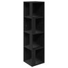 vidaXL Armoires d'angle 33 x 33 x 132 cm Engineered wood Noir