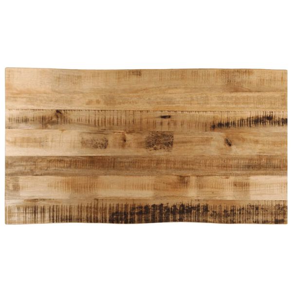 vidaXL Dessus de table bord vivant 100x60x3,8 cm bois de manguier brut