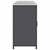 vidaXL Ensemble de rangement cuisine Autre 3 pcs Anthracite Acier