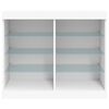 vidaXL Buffet avec lumi&egrave;res LED blanc 81x37x67 cm