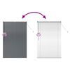 vidaXL Store de Fen&ecirc;tre avec des rideaux Gris fonc&eacute; Aluminium