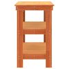 vidaXL &Eacute;tabli avec &eacute;tag&egrave;re Brun cire 78,5 x 50 x 80 cm Pin massif