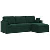 vidaXL Canap&eacute; Vert fonc&eacute;