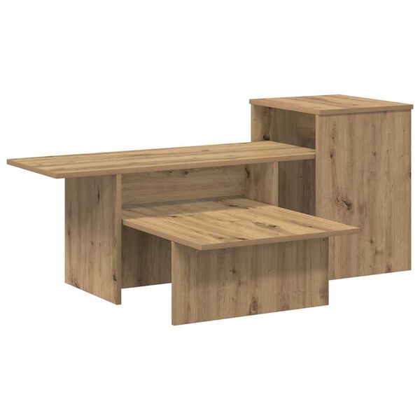 vidaXL Table console Ch&ecirc;ne artisanal 91,5 x 35 x 38,5 cm