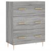 vidaXL Buffet haut Sonoma gris 69,5x34x180 cm Bois d'ing&eacute;nierie
