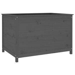 vidaXL Lit sur&eacute;lev&eacute; de jardin gris 119,5x82,5x78 cm bois de pin massif