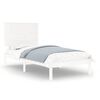 vidaXL Cadre de lit sans matelas blanc 100x200 cm bois de pin massif