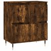 vidaXL Buffets 3 pcs Ch&ecirc;ne fum&eacute; Bois d'ing&eacute;nierie