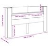 vidaXL Cabinet de T&ecirc;te de Lit avec LED Ch&ecirc;ne Fum&eacute; Bois d'ing&eacute;nierie