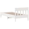 vidaXL Cadre de lit sans matelas blanc 90x200 cm bois de pin massif