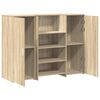 vidaXL Bureau r&eacute;ception ch&ecirc;ne sonoma 135x50x103,5 cm bois d'ing&eacute;nierie