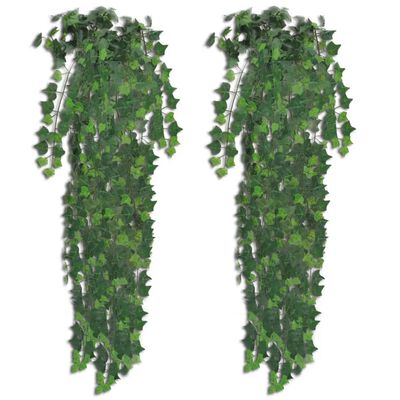 vidaXL Buissons artificiels de lierre 4 pcs Vert 90 cm