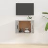 vidaXL Meuble TV mural Gris b&eacute;ton 57x34,5x40 cm