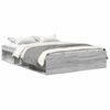 vidaXL Cadre de lit sans matelas sonoma gris 140x200 cm