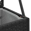 vidaXL Cache-pot de jardin Noir 70 x 30 x 135 cm M&eacute;tal