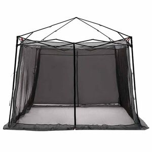 vidaXL Tente int&eacute;rieure 6 personne Gris et orange taffetas