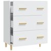 vidaXL Buffet Blanc 70x34x90 cm Bois d'ingénierie