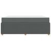 vidaXL Cadre de lit avec matelas Gris fonc&eacute; 180 x 200 cm tissu