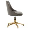 vidaXL Chaises pivotantes &agrave; manger lot de 2 Gris clair Velours