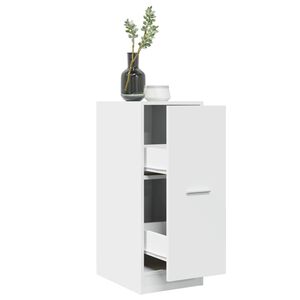 vidaXL Armoire d'apothicaire blanche 30 x 41 x 77,5 cm Bois d'ing&eacute;nierie