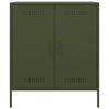 vidaXL Buffet vert olive 68x39x79 cm acier