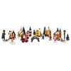 vidaXL D&eacute;cor de Table de No&euml;l 24 pc R&eacute;sine, Plastique Multicolore