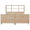 vidaXL Lit biblioth&egrave;que sans matelas 120x200 cm bois massif