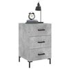 vidaXL Table de chevet gris b&eacute;ton 40x40x66 cm bois d'ing&eacute;nierie