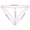 vidaXL Voile d'ombrage 160 g/m&sup2; Noir 4x4x5,8 m PEHD