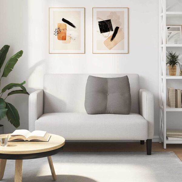 vidaXL Coussin de Dos Taupe 60 x 24 x 50 cm tissu