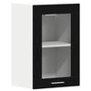 vidaXL Vitrine suspendue en ch&ecirc;ne noir 40x31x60 cm bois d'ing&eacute;nierie