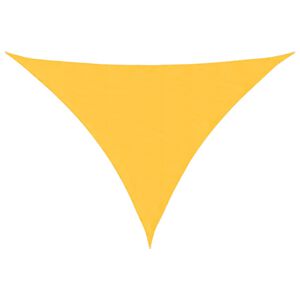 vidaXL Voile de parasol tissu oxford triangulaire 2,5x2,5x3,5 m jaune