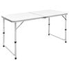 vidaXL Table pliable de camping Hauteur r&eacute;glable Aluminium 120x60 cm