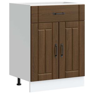 vidaXL Armoire de cuisine Lucca ch&ecirc;ne marron bois ing&eacute;nierie