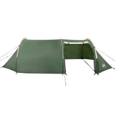 vidaXL Tente de camping tunnel 4 personnes vert imperméable