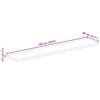 vidaXL Dessus de table 180x40x2,5cm rectangulaire bois massif manguier