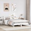 vidaXL Cadre de lit sans matelas blanc 140x190 cm bois de pin massif