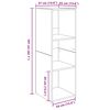 vidaXL Ensemble meuble TV 2 pcs Bois Ancien 37 x 35 x 107cm