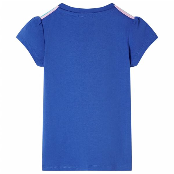 T-shirt pour enfants bleu cobalt 128