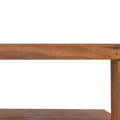 vidaXL Table basse 65x65x33 cm Bois de teck solide