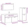 vidaXL Ensemble de meubles salle de bain 4 pcs bois d'ing&eacute;nierie