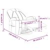 vidaXL Fauteuil &agrave; bascule de massage Noir Similicuir