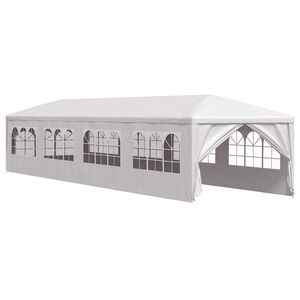 vidaXL Tonnelle de jardin 3x12 m Blanc