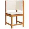 vidaXL Ensemble bistro de jardin 6 pcs Marron Bois d'Acacia Massif