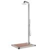 vidaXL Douche de jardin avec base marron 230 cm Acier inoxydable