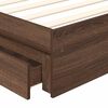 vidaXL Lit de Rangement Ch&ecirc;ne brun 90 x 190 cm Bois d'ing&eacute;nierie