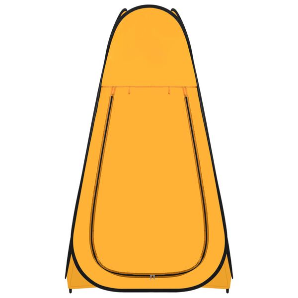 vidaXL Tente de douche escamotable Jaune