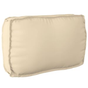 vidaXL Coussin Tissu Oxford Beige 70 x 40 x 12 cm